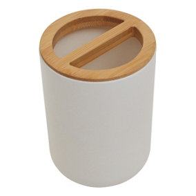 Maison by Premier Canyon White Toothbrush Holder
