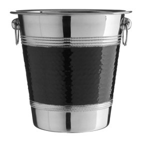 Maison by Premier Champagne/Wine Hammered Black Band  Bucket