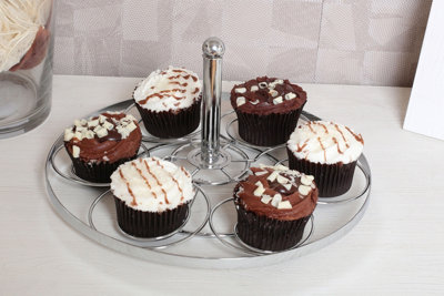 Maison by Premier Chrome 6 Cup Cake Stand