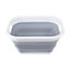 Maison by Premier Collapsible Grey White Laundry Basket