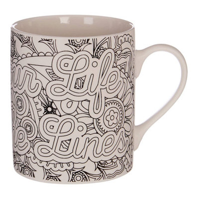 Maison by Premier Colour Your Life Outside The Lines Mug