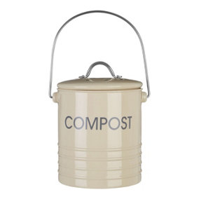 Maison by Premier Cream Compost Bin with Handle
