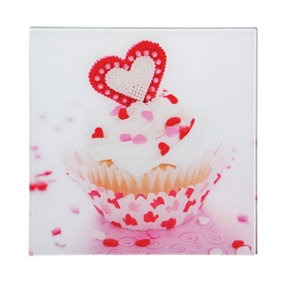 Maison by Premier Cupcake Glass Print with Multicoloured Base
