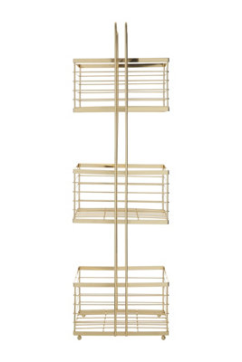 Maison by Premier Dara Gold Rectangular Storage Caddy