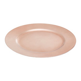 Maison by Premier Dia Rose Gold Flat Style Charger Plate