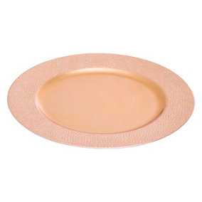 Maison by Premier Dia Rose Gold Pebble Effect Charger Plate