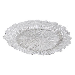 Maison by Premier Dia Silver Finish Reef Charger Plate