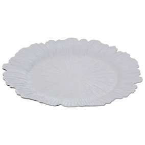 Maison by Premier Dia White Finish Reef Charger Plate