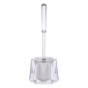 Maison by Premier Dow Clear Acrylic Toilet Brush Holder