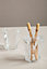 Maison by Premier Dow Clear Acrylic Toothbrush Holder