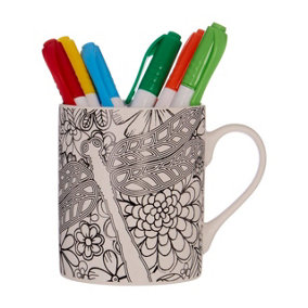Maison by Premier Dragonfly Colour In Mug