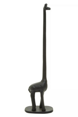 Maison by Premier Fauna Black Giraffe Toilet Roll Holder DIY at B&Q
