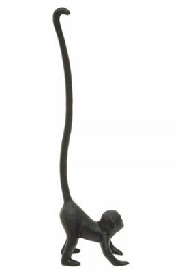 Maison by Premier Fauna Black Monkey Toilet Roll Holder