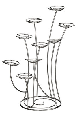Maison by Premier Faye Chrome 9 Cup Cake Stand