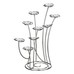 Maison by Premier Faye Chrome 9 Cup Cake Stand