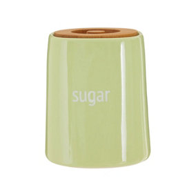Maison by Premier Fletcher Green Ceramic Sugar Canister - Single Canister