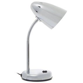 Maison by Premier Flexi Chrome Desk Lamp