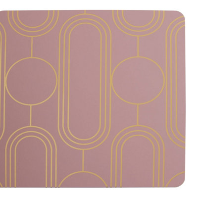 Maison by Premier Frosted Deco Set Of 4 Pink Coasters