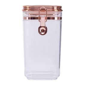 Maison by Premier Gozo Canister With Copper Lid - 0.75Ltr - Single Canister