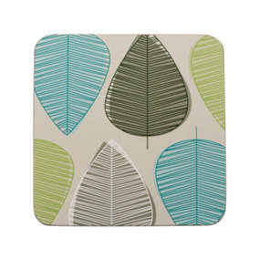 Maison by Premier Green Leaf Coasters - Set of 4