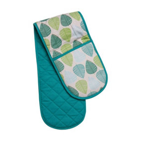 Maison by Premier Green Leaf Double Oven Glove