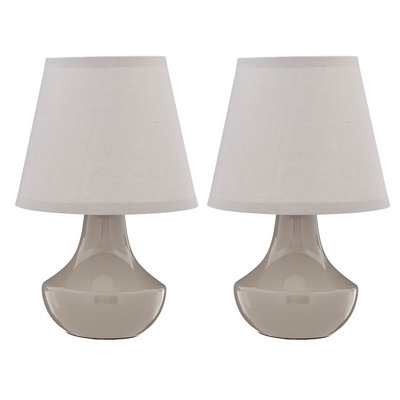 Maison by Premier Grey Ceramic Table Lamps - Set of 2