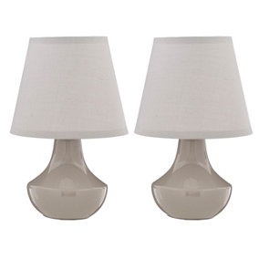 Maison by Premier Grey Ceramic Table Lamps - Set of 2