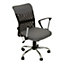 Maison by Premier Grey Home Office Chair with Chrome Arms