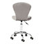 Maison by Premier Grey Velvet Buttoned Home Office Chair
