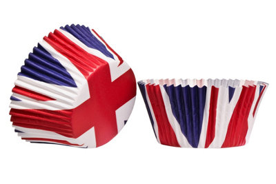 Maison by Premier I Love Uk Union Jack 40Pcs Large Cupcake Cases