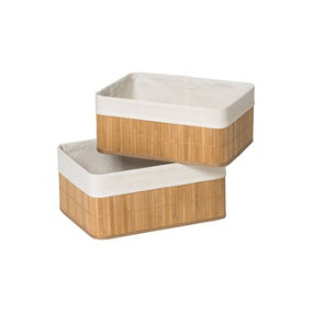 Maison by Premier Kankyo Bamboo Storage Boxes - Set of 2