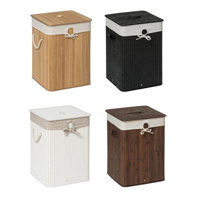 Maison by Premier Kankyo White Square Laundry Hamper