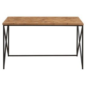 Maison by Premier Kickford Console with Natural Parquet Top