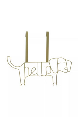 Maison by Premier Kirby Gold Finish Sausage Dog Hanger