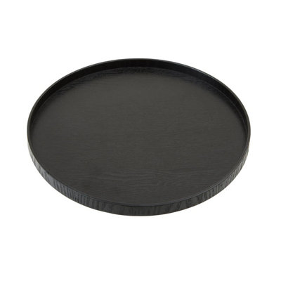 Black wood serving clearance tray