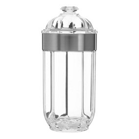 Maison by Premier Large Silver Acrylic Canister - Single Canister