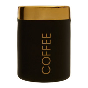 Maison by Premier Liberty Black Enamel Coffee Canister - Single Canister