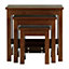 Maison by Premier Lincoln Walnut Nesting Tables Set of 3