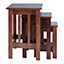 Maison by Premier Lincoln Walnut Nesting Tables Set of 3