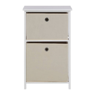 Maison by Premier Lindo 2 Natural Fabric Drawers Cabinet