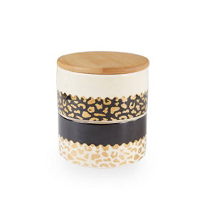 Maison by Premier London Leo Stacking Canister With Bamboo Lid