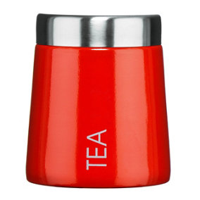 Maison by Premier Madison Red Enamel Tea Canister - Single Canister