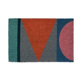 Maison by Premier Mediterranean Multicoloured Coir Doormat