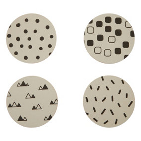 Maison by Premier Mimo Set Of 4 Eclectic All Sorts Coasters