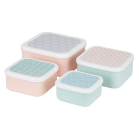 Maison by Premier Mimo Set Of 4 Frosted Deco Lunch Boxes