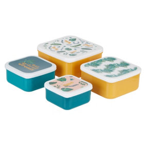 Maison by Premier Mimo Set Of 4 Winter Palm Lunch Boxes