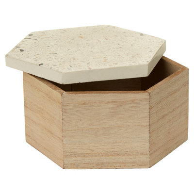 Maison by Premier Mimo Small Terrazzo Lid Trinket Box