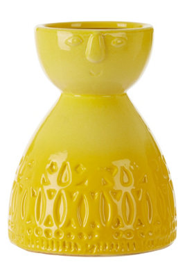 Maison by Premier Mimo Small Yellow Face Vase