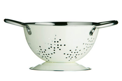 Maison by Premier Mini Cream Enamel Retro Colander