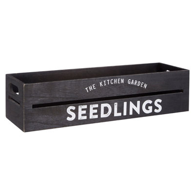 Maison by Premier Naresso Planter & Herb Crate Black Crate